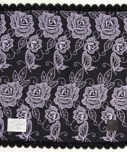 ANNA SUI アナスイ　レースハンカチ　ローズ刺繍　【ANNA SUI】