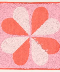 agnes b. アニエスベー 大判 タオルハンカチ(28cm)ハートクローバー 【agnes b】