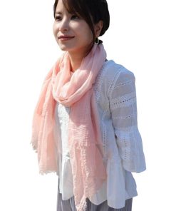 スカーフ ストール 春 夏 スタイリスト監修 レディース 大判 UVカット99％ 薄手 ガーゼ MDM(サクラピンク)