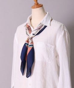 BAYBLO スカーフ バンダナ (CR)「ユニセックス」「リング付き」ビット ＆ 馬車柄 プリント レディース メンズ