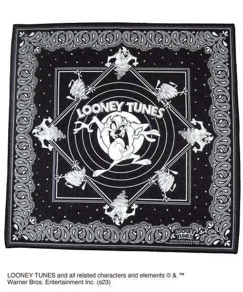 entre square スカーフ バンダナ Looney Tunes ルーニー・テューンズ/バンダナ タズマニアンデビル レディース メンズ - 画像 (2)