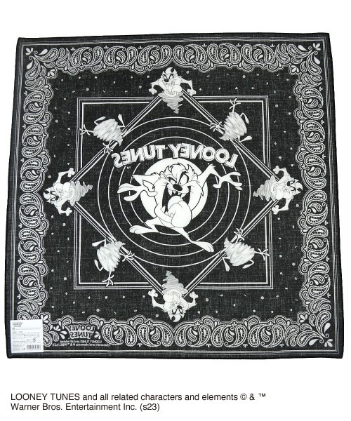 entre square スカーフ バンダナ Looney Tunes ルーニー・テューンズ/バンダナ タズマニアンデビル レディース メンズ - 画像 (3)