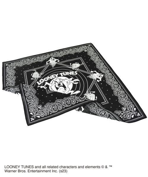 entre square スカーフ バンダナ Looney Tunes ルーニー・テューンズ/バンダナ タズマニアンデビル レディース メンズ - 画像 (4)