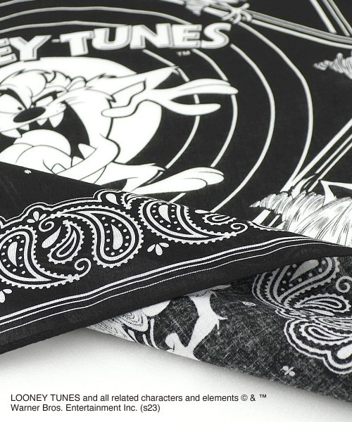 entre square スカーフ バンダナ Looney Tunes ルーニー・テューンズ/バンダナ タズマニアンデビル レディース メンズ - 画像 (5)