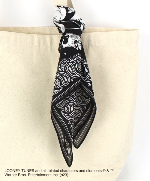 entre square スカーフ バンダナ Looney Tunes ルーニー・テューンズ/バンダナ タズマニアンデビル レディース メンズ - 画像 (7)
