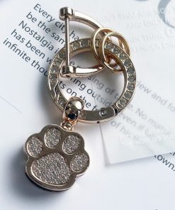 NOLITA LABORATORY キーホルダー 「 / ノリータ 」キラキラ キーリング 肉球 ワンコ にゃんこ