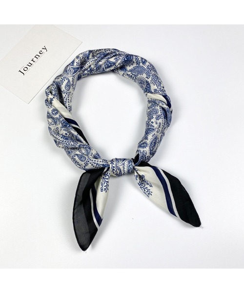 B.I.D. スカーフ バンダナ 「リングSET♪」ペイズリースカーフ レディース メンズ - 画像 (2)