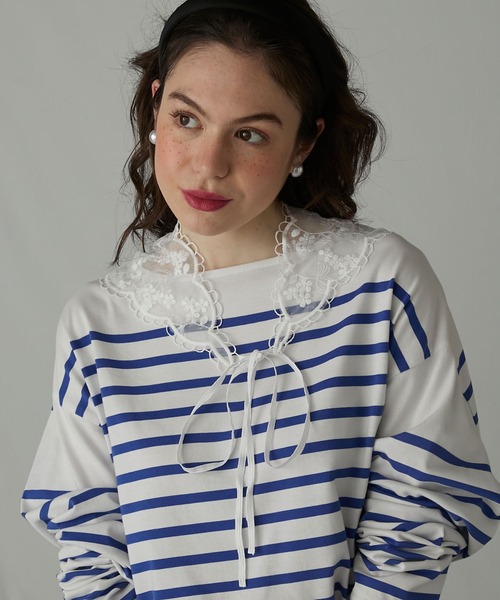 BONLECILL Marche スカーフ バンダナ 「BONLECILL Marche」アソートレースバブーシュカ/三角巾 レディース - 画像 (4)