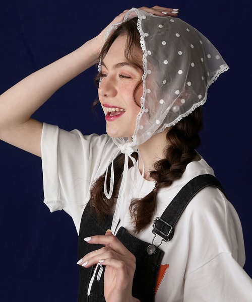 BONLECILL Marche スカーフ バンダナ 「BONLECILL Marche」アソートレースバブーシュカ/三角巾 レディース - 画像 (5)