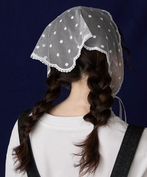 BONLECILL Marche スカーフ バンダナ 「BONLECILL Marche」アソートレースバブーシュカ/三角巾 レディース - 画像 (8)