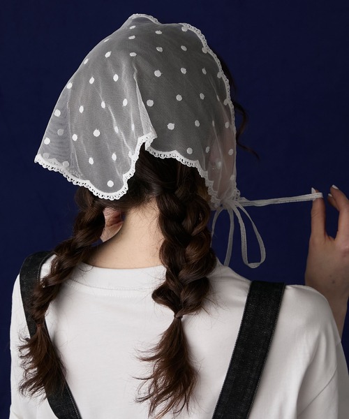 BONLECILL Marche スカーフ バンダナ 「BONLECILL Marche」アソートレースバブーシュカ/三角巾 レディース - 画像 (9)