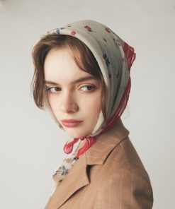 DEICY スカーフ バンダナ シアーシフォンフラワースカーフ レディース