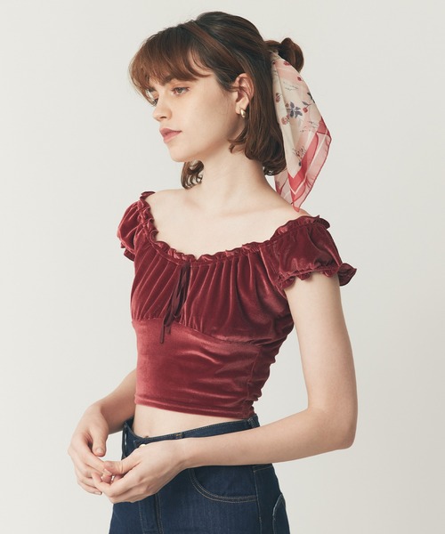 DEICY スカーフ バンダナ シアーシフォンフラワースカーフ レディース - 画像 (7)