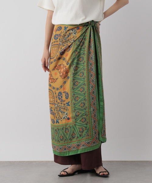 LOWRYS FARM ストール マフラー LFオリジナルスカーフ110*110 586067 レディース - 画像 (2)