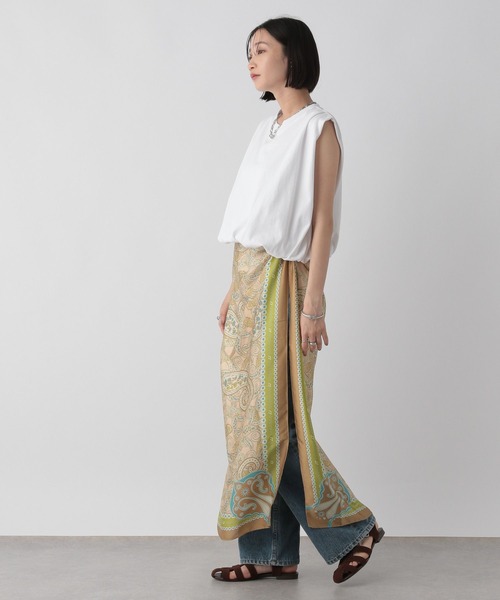 LOWRYS FARM ストール マフラー LFオリジナルスカーフ110*110 586067 レディース - 画像 (6)