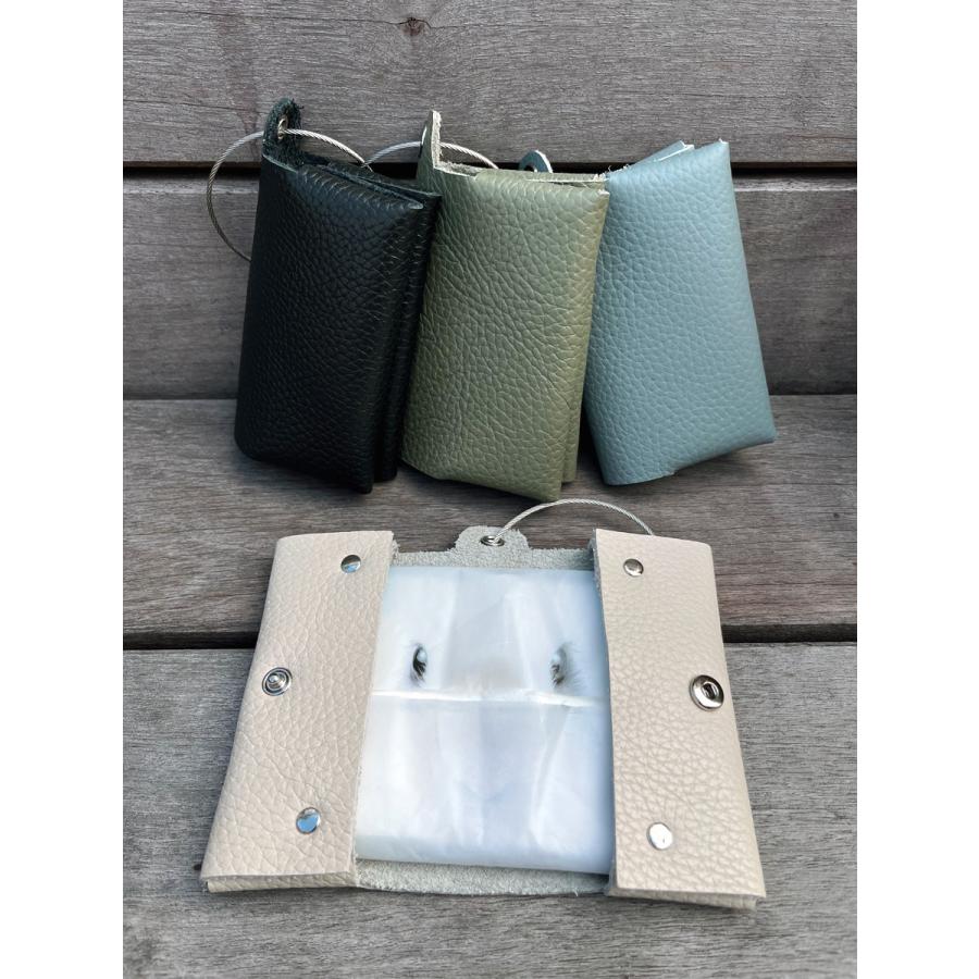 本革 ティッシュケース 吊り下げ 持ち運び 携帯ティッシュケース 黒 レザー ポケットティッシュケース 収納 小物入れ ティッシュカバー 牛革