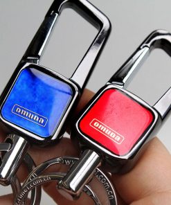 カラビナ キーホルダー メンズ レディース ストラップ ガンメタ キーリング クラフトパーツ ギフト OMUDA