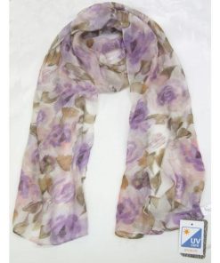 UVカット インド レーヨンシルク混スカーフ サイズ:(約)32x165cm 軽やかで涼しい