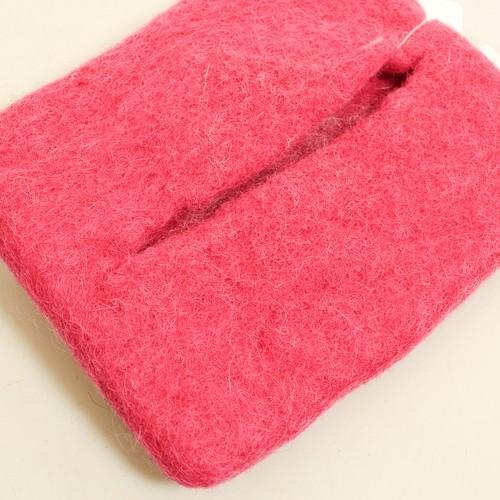 プードル ポケット ティッシュ ケース 羊毛フェルト 送料無料 ネパール製 フエルト生地 フエルト100% フェルト雑貨 ポーチ DOG アニマル 犬 わんちゃん - 画像 (5)