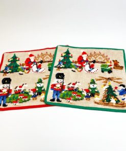 feiler フェイラー ハンカチ タオル レディース ブランド ギフト プレゼント エルツ くるみ割り人形 サンタ 25X25cm FEILER