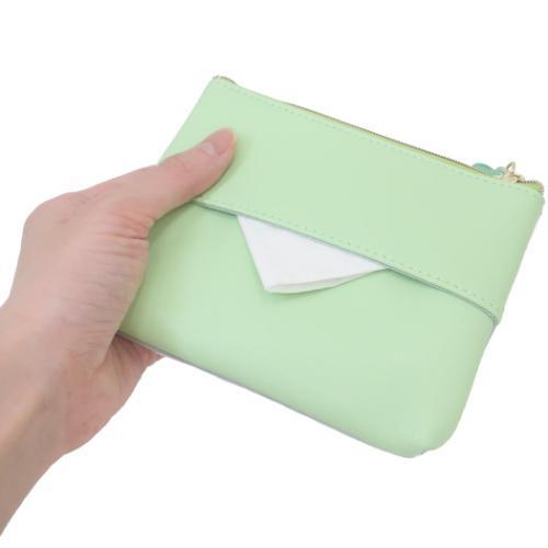 パワーパフガールズ キャラクター ミニポーチ シャカシャカティッシュポーチ バターカップ グッズ