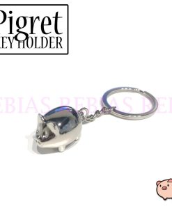 ピッグ pig キーチェーン ピグレット キーホルダー 子豚 かわいい チャーム シルバー