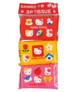 クロネコゆうパケット 発送対応可（2個まで）サンリオ　ポケットティッシュ　ハローキティ　グッズ　3個パック　クリスマス 子供　景品