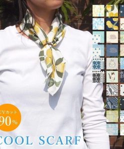 FRIENDSHILL 即出荷 クールスカーフ サラベルBL ネッククーラー UVカット 冷却タオル 夏 冷感 涼しい 冷却 子供