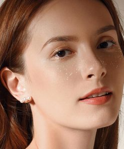 6枚入り そばかす キラキラ そばかすラメタトゥーシール かわいい フェイス*ボディ用 メタリック 星 パーティー ラメ ボディーシール フェイスシー