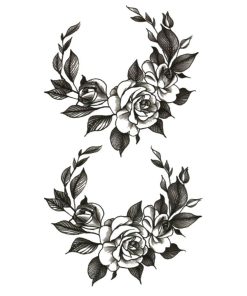 タトゥーシール 薔薇 hm1157レギュラー