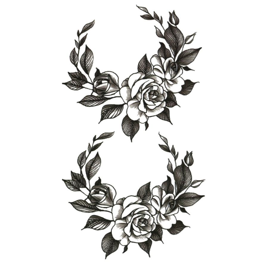 タトゥーシール 薔薇 hm1157レギュラー