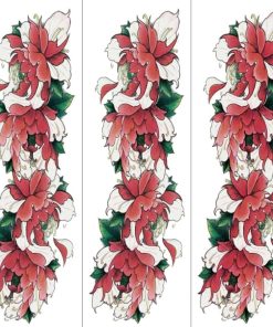 タトゥーシール 肩から手首 花 tqb040特長・3枚セット