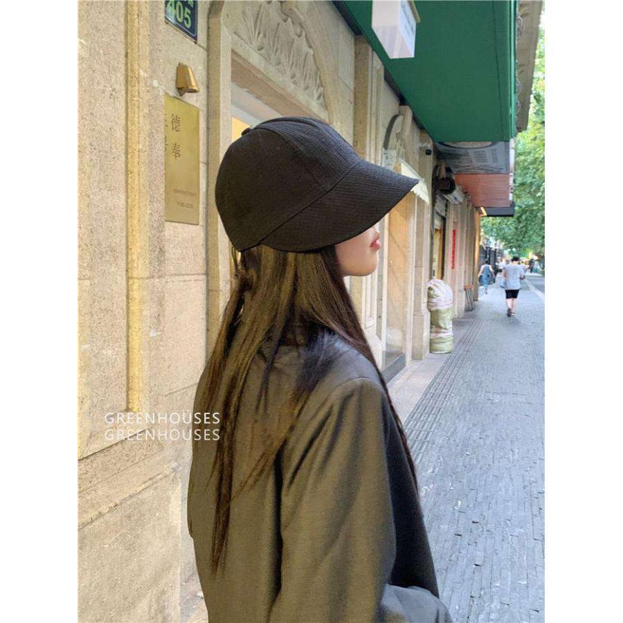 ワッフル 帽子 UVカット レディース 折りたたみ 小顔効果 日よけ 運動会 春夏 おしゃれ 高級感 自転車帽子 柔らかい - 画像 (7)