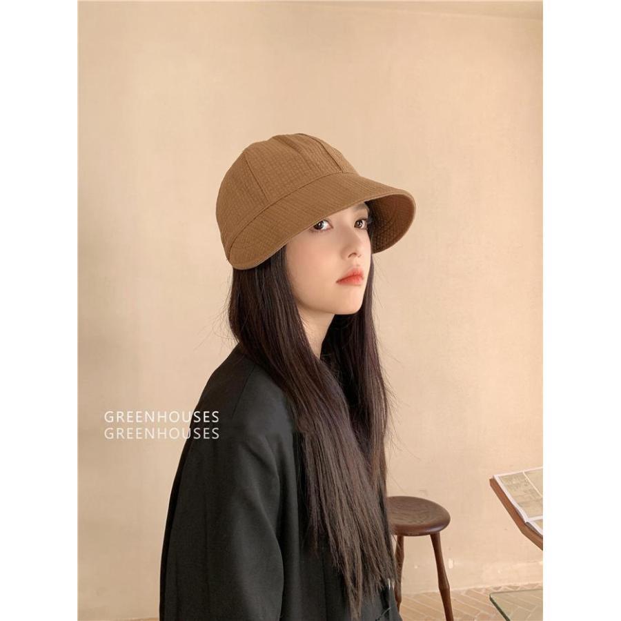 ワッフル 帽子 UVカット レディース 折りたたみ 小顔効果 日よけ 運動会 春夏 おしゃれ 高級感 自転車帽子 柔らかい - 画像 (8)