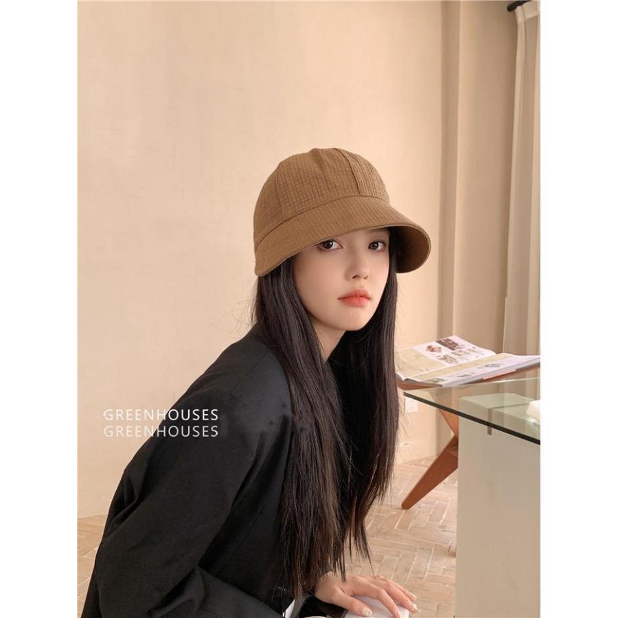 ワッフル 帽子 UVカット レディース 折りたたみ 小顔効果 日よけ 運動会 春夏 おしゃれ 高級感 自転車帽子 柔らかい - 画像 (9)