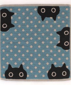 Atsuko Matano アツコマタノ 三重ガーゼハンカチ 水玉MEME 0001 ブルー | atsuko matano ガーゼタオル 日本製 今治タオル