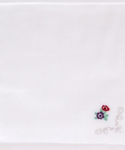 ヒビヤカダン　ガーゼハンカチ　2月　アネモネ　パープル