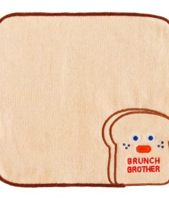 Brunch Brother 【SALE ￥880→￥550】38％OFF！ ブランチブラザー コーナー刺繍タオルハンカチ トースト