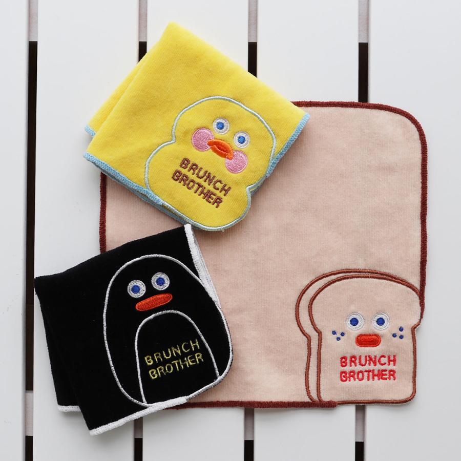 Brunch Brother 【SALE ¥880→¥550】38%OFF! ブランチブラザー コーナー刺繍タオルハンカチ トースト - 画像 (3)
