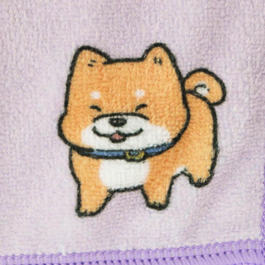 ねこに転生したおじさん スマホ拭きハンカチ プンちゃん&スケキヨ パープル - 画像 (5)