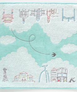 Kitamura キタムラ　タオルハンカチ　6206　グリーン