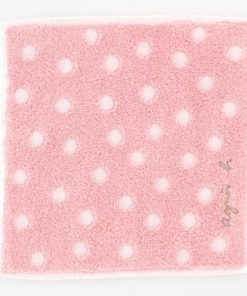agnes b. アニエスベー　ミニ　タオルハンカチ（約20cm）　1201　ピンク