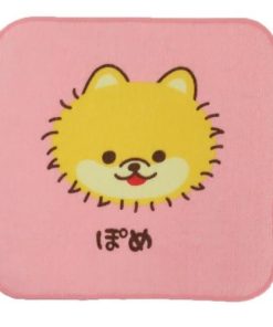 ミニタオル ワンワンワールド プリントミニハンカチ ぽめ いぬ 犬飼タオル