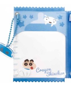 アイK-3010B　【クレヨンしんちゃん】クリアジッパーケース【ブルー】【青】【しんのすけ】【アニメ】【漫画】【映画】【ポーチ】【ケース】【小物入れ】【写…