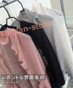 夏UVカット プリーツカーディガン カーディガン ショール レディース ストール カーデ プリーツ 羽織 紫外線対策 冷房対策 2WAY 母の日