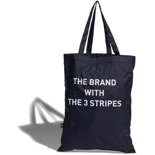 adidas アディダス パッカブルエコバッグ コンパクト収納 フック付き ユニセックス 折りたたみ リュック型 BUZ87 - 画像 (4)