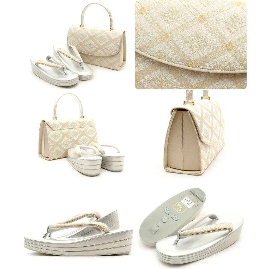 Kisste 草履バッグセット 留袖 訪問着 L フリーサイズ 金 銀 礼装 フォーマル 女性 POINT - 画像 (7)