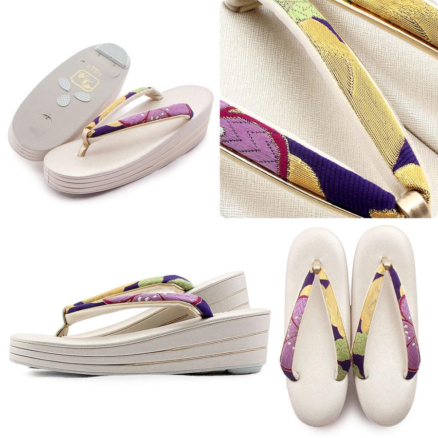 Kisste 草履バッグセット 成人式 振袖 アウトレット 世美庵 L フリーサイズ 青 銀 金 赤 紫 POINT - 画像 (2)