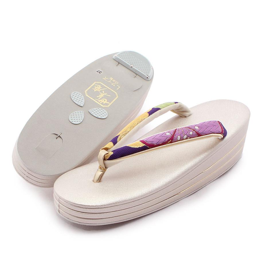 Kisste 草履バッグセット 成人式 振袖 アウトレット 世美庵 L フリーサイズ 青 銀 金 赤 紫 POINT - 画像 (9)