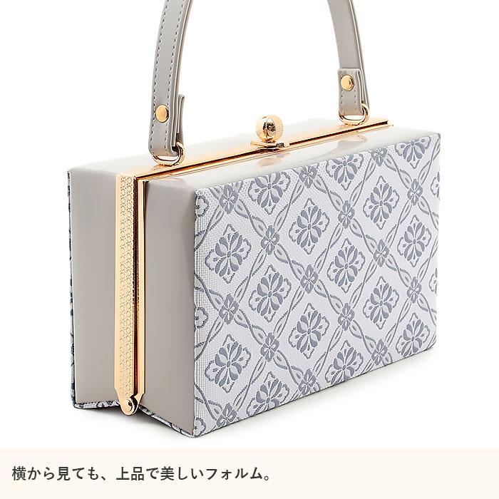 Kisste 草履バッグセット 成人式 振袖用 成人用 フリー LL グレージュ メタリック アーガイル 花菱 帯地 エナメル 3枚芯 POINT - 画像 (2)